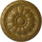 Ekena Millwork Kirke Ceiling Medallion (Fits Canopies up to 3 3/4"), Hand-Painted Gold, 15 3/4"OD x 5/8"P CM16KIGLS - alternate 1